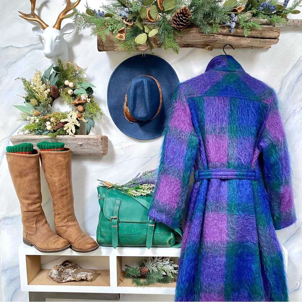 Artisan GEM Made in IRELAND Mohair jacket/coat w vintage/retro feel w Vince vibe - Picture 9 of 16